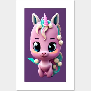 Pink Unicorn Posters and Art